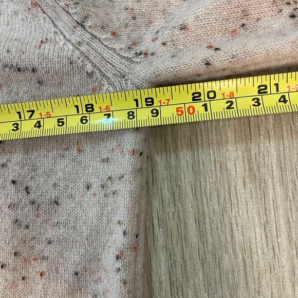 Brochu Walker Wool Cashmere Layered Sweater Blouse Womens M Beige - Picture 6 of 6